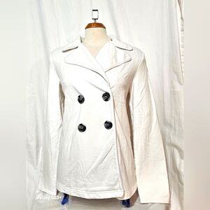 Medium Style & Co. White Cotton Jacket